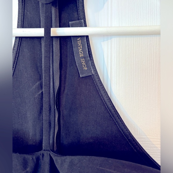 VINTAGE SHOP BLACK DRESS WITH CHOKER SIZE S - Picture 3 of 3